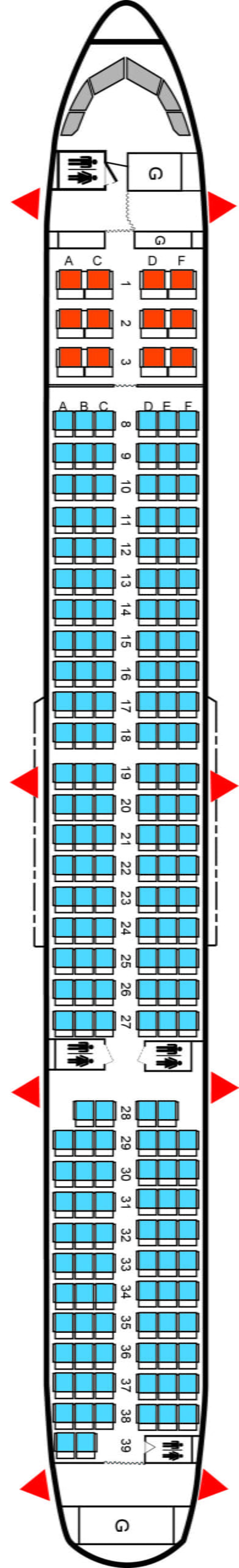 Air Macau Airbus A321neo Seat Map