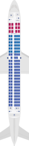 Delta Air Lines Airbus A220-300 Seat Map