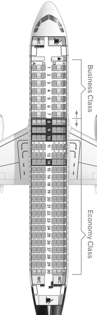 Lufthansa Airbus A320 Seat Map