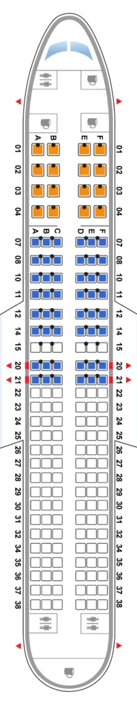 United Airlines Boeing 737-800 Seat Map