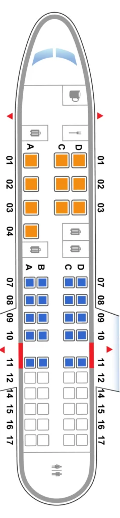 United Airlines Bombardier CRJ-550 Seat Map