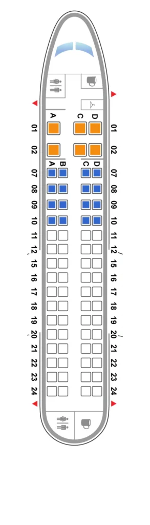 United Airlines Embraer EMB 170 Seat Map